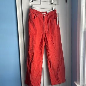 Red corduroy pants *never worn, tags still on*